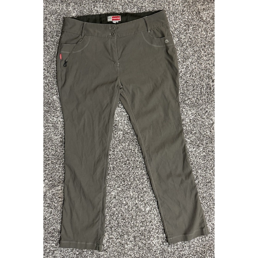 Craghoppers Lined Pro Stretch Walking Hiking Insect Shield Trousers Women Sz 14R